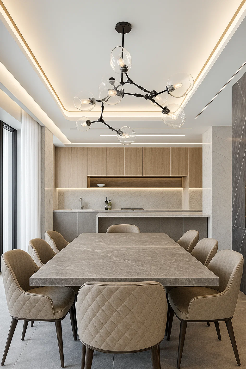 Pendant lamp Burgeon S7 BL