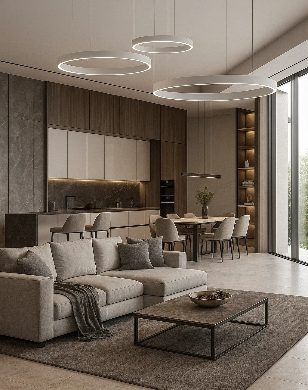 Pendant lamp Heli P80 WH