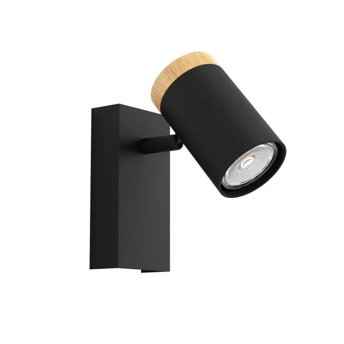 Wall light CARTAGENA 1X5W 4000K BLK-WOOD