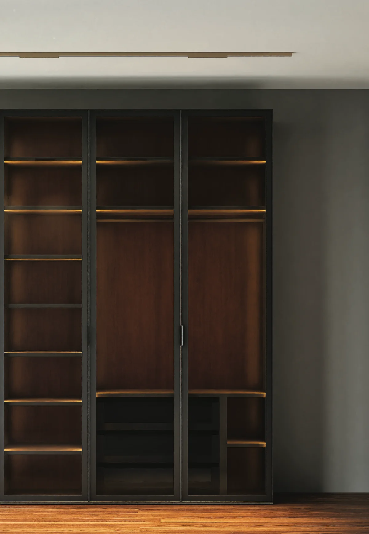 Surface mounted track set 4 Muse 48V 20W CCT BRS