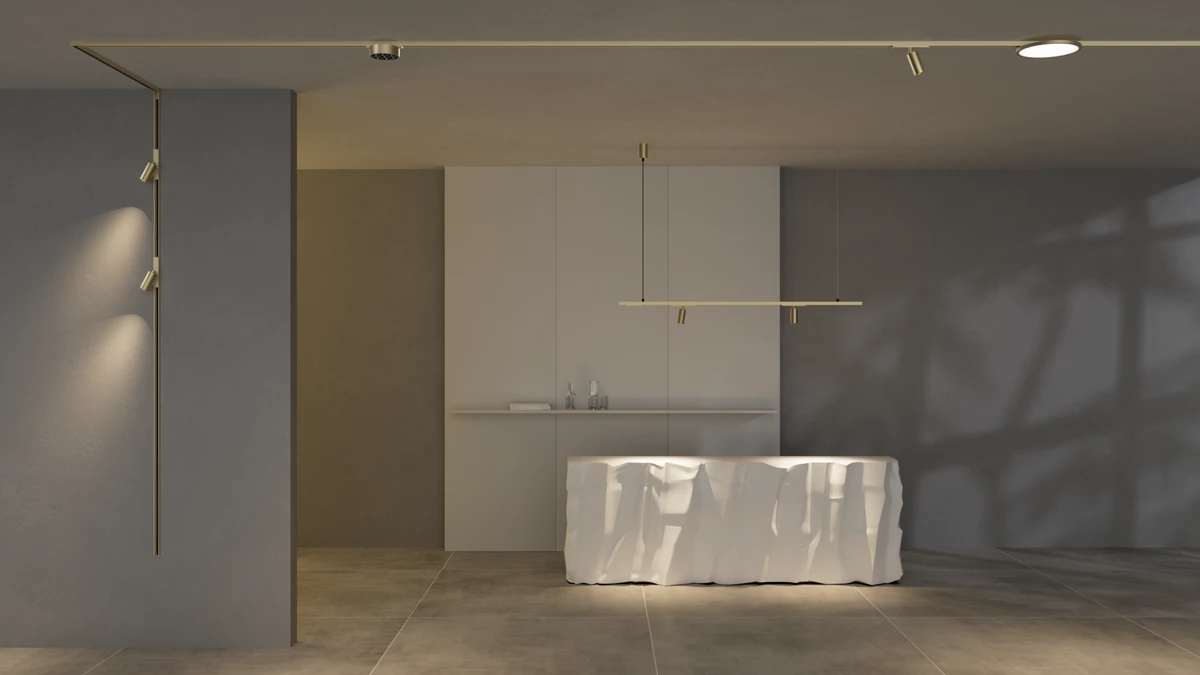 Surface mounted track set 15 Muse 48V 62W CCT BRS