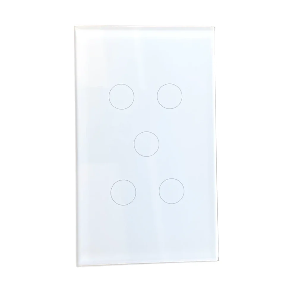Eyzee Premium Smart Wall Switch 5 Gang Zigbee Wifi WHT