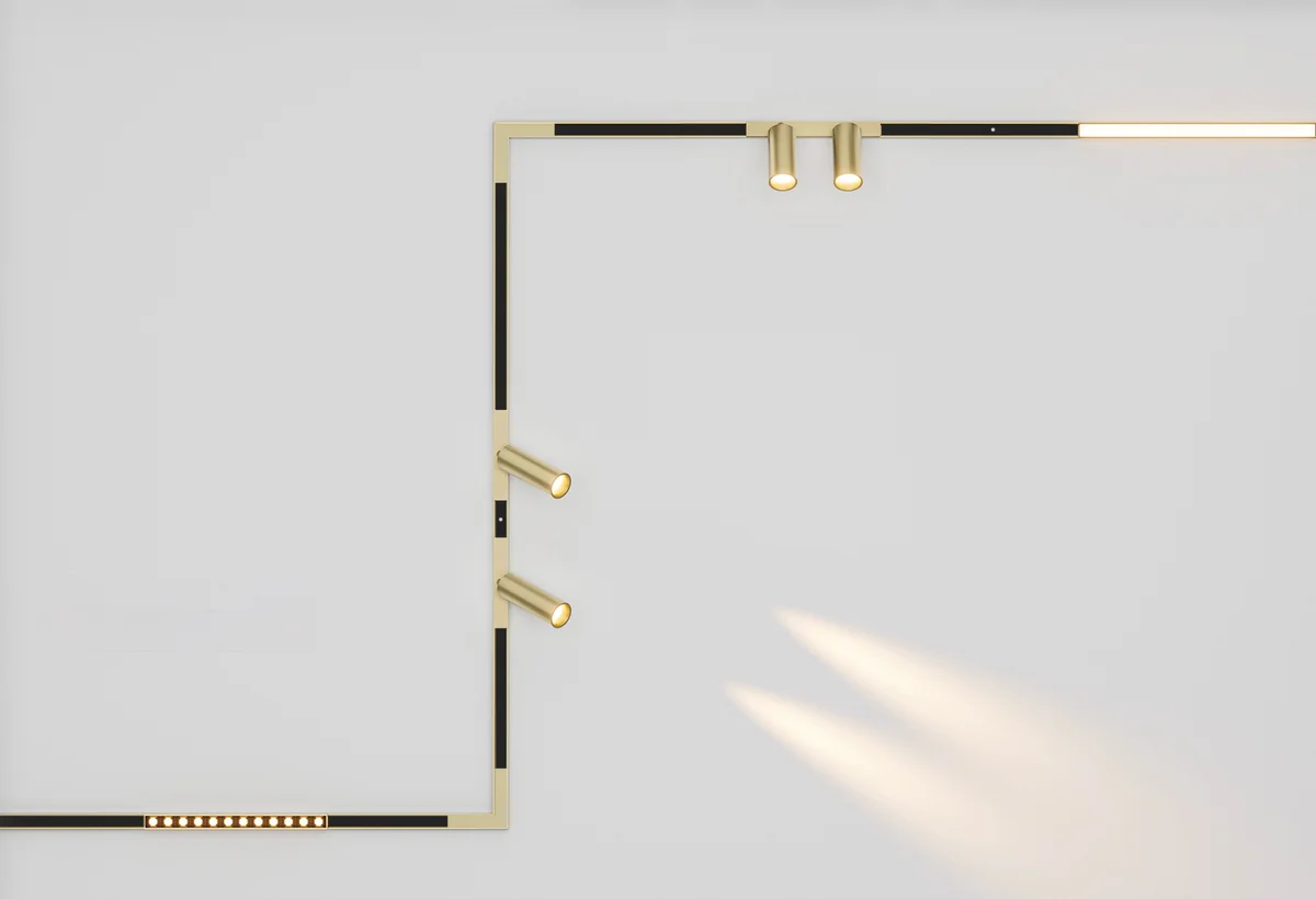 Surface mounted track set 11 Muse 48V 56W CCT BRS