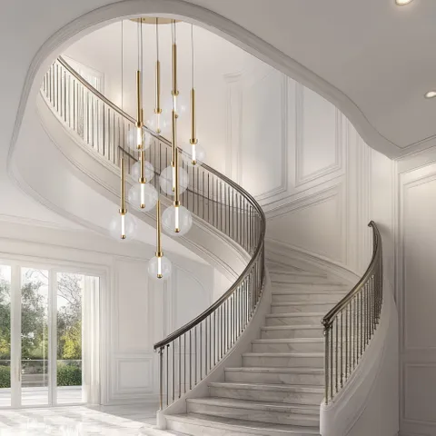 Pendant lamp Meteor 10 light LED 45W 3K GL