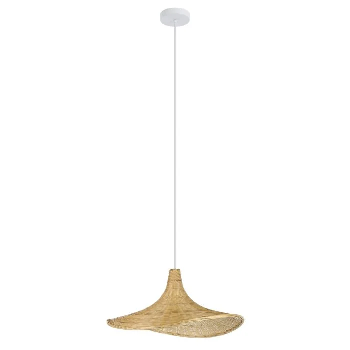Pendant lamp HAXEY 1X40W E27 CANE NAT