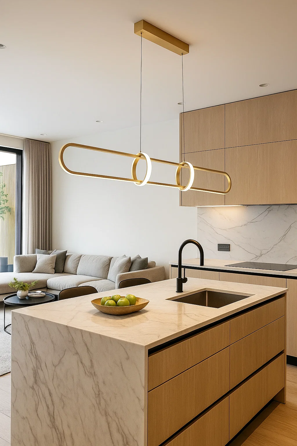 Pendant lamp Aura L1 LED 45W 3K L150 GL