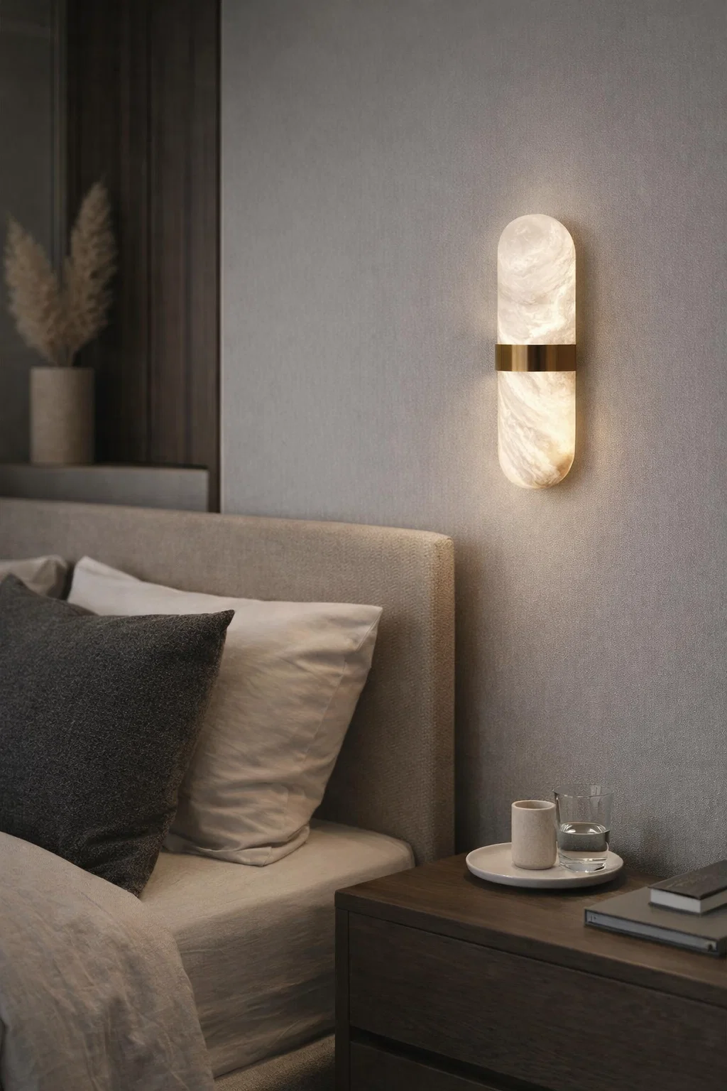 Wall light Andorra Alabaster Spanish Marble LED 7W BRS