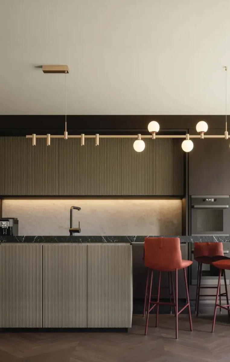 Linear pendant Luma track Modern 6 2M LED 52W 3K Dim 0-10V