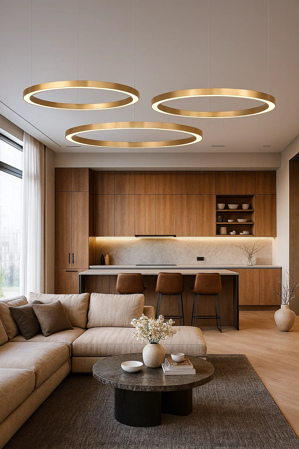 Pendant lamp Heli P80 BR