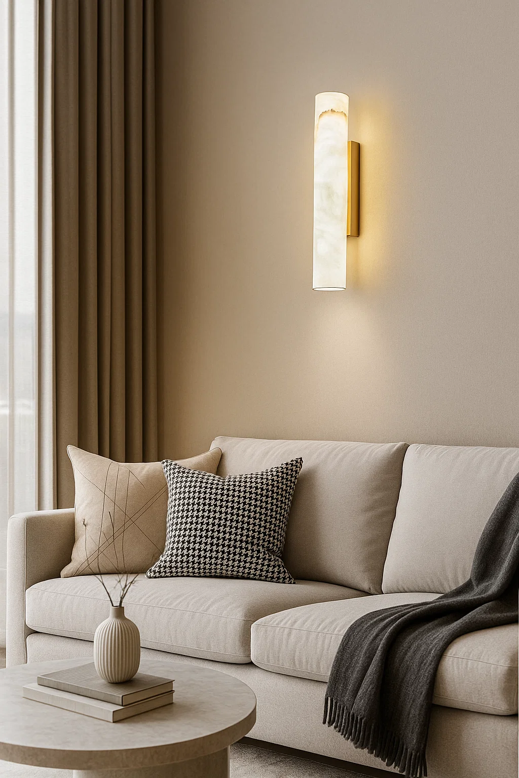 Wall light Lecina Alabaster Spanish Marble LED 10W 3CCT BRS