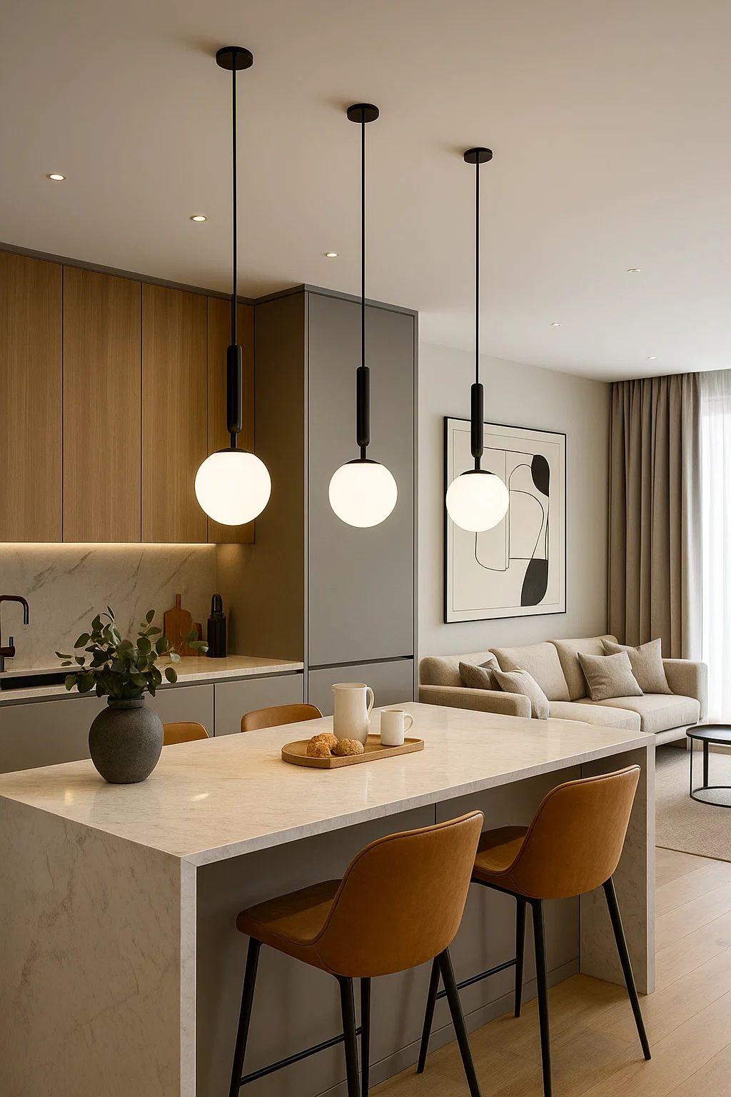 Pendant lamp Loff P1 BK