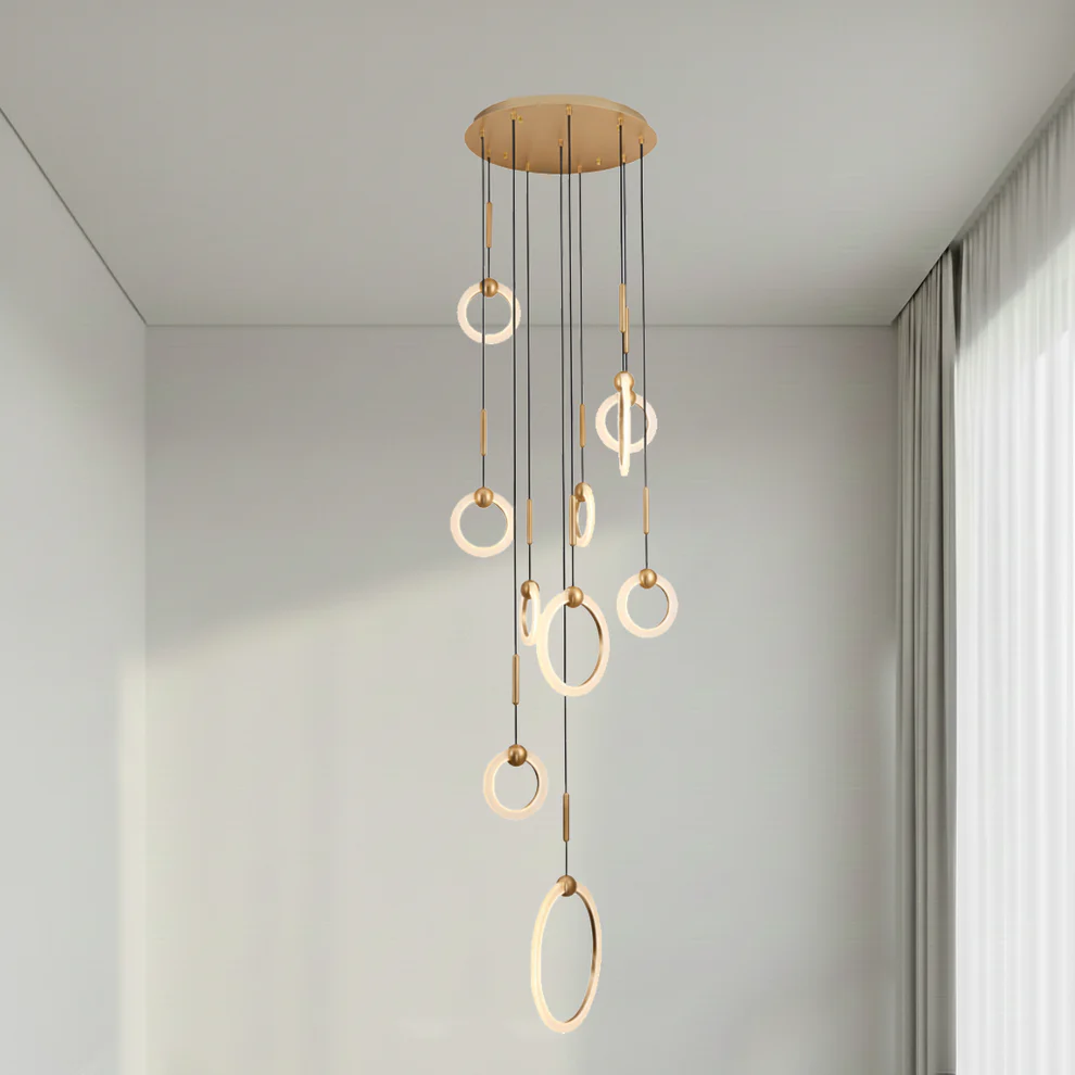 Pendant lamp Bastiano 10 LED D60 BRZ