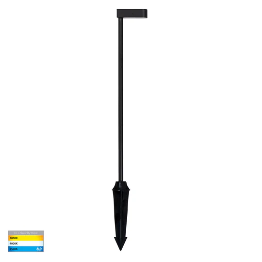 Bollard Spike Lindri 24V LED 3W 3CCT BLK