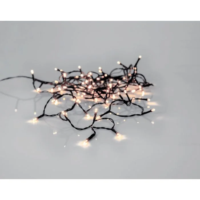 Fairy lights crisp white 12.6m